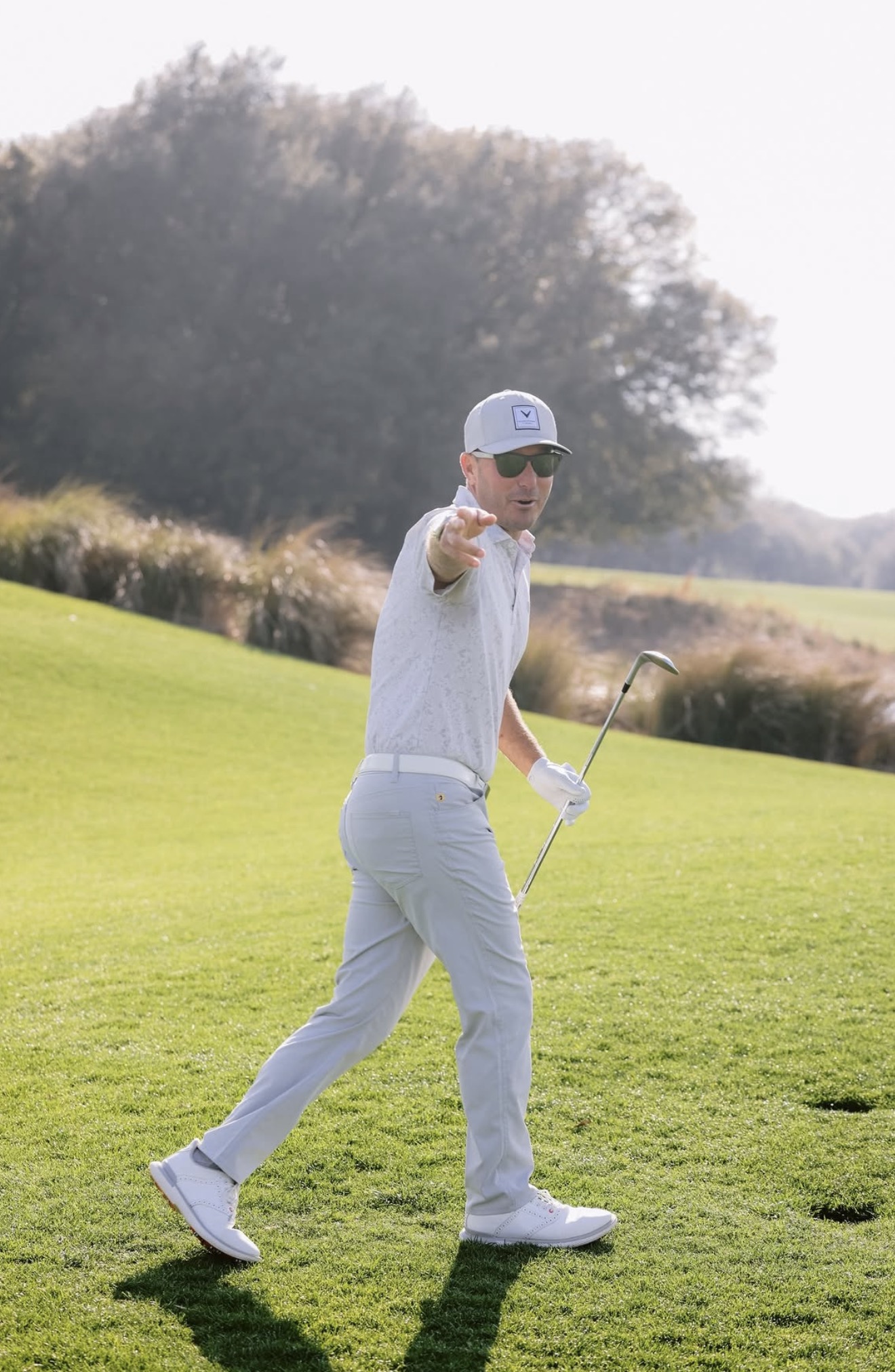 Billy on the course